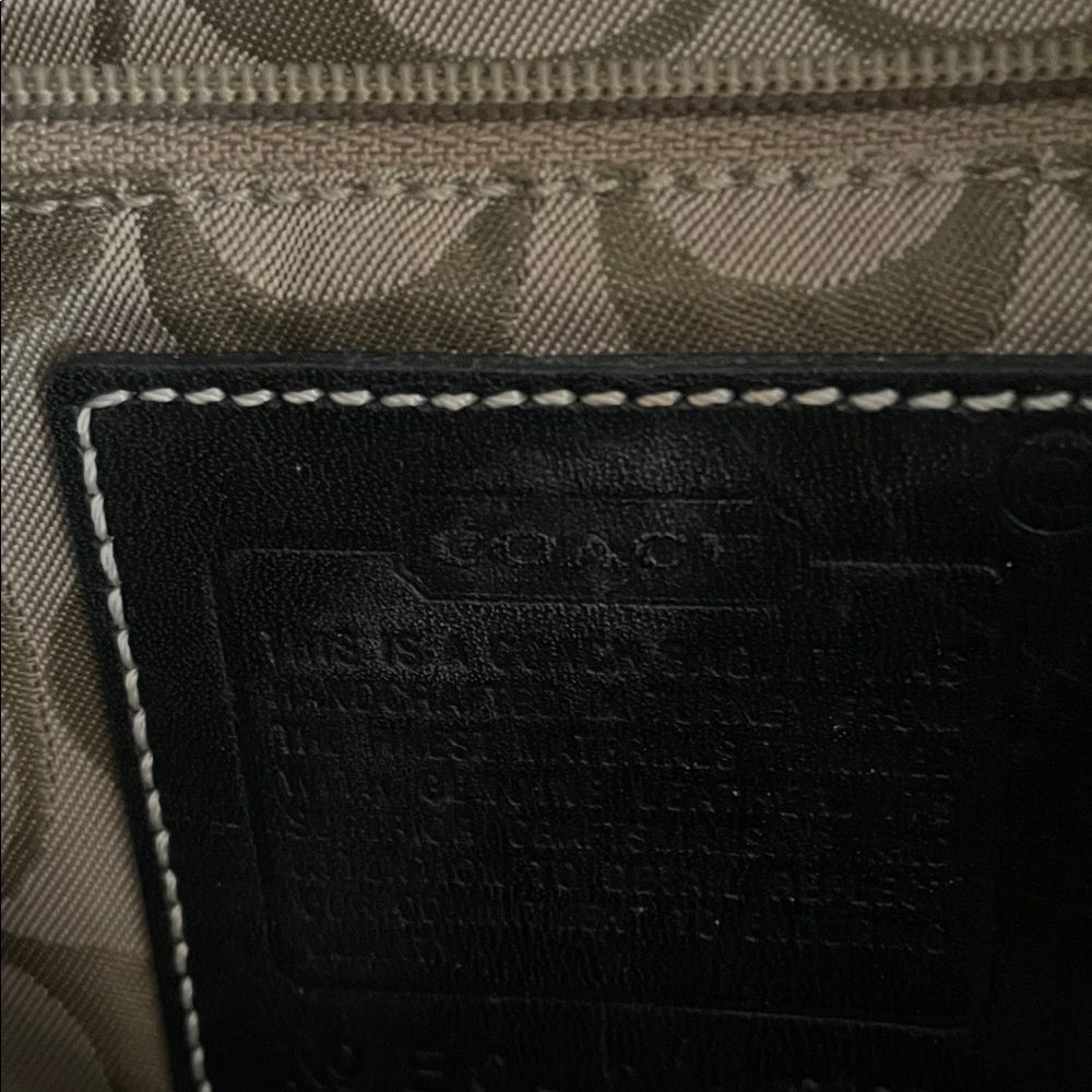 Vintage Coach Black Nylon leather trim 4290 - Picture 5 of 8